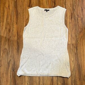 Lafayette 148 New York Oatmeal color sweater vest